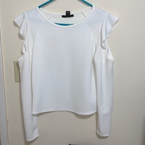 Long sleeve shoulder cut out Blouse